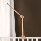 Cloche de lit en bois pour bébé, support courbé, hochets suspendus mobiles, jouets pour nouveau-né, support de boîte à musique, jouet de berceau pour bébé, support de bras, cadeaux