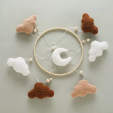Berceau de bébé lit Mobile cloche hochet jouets en bois Crochet étoiles pendentif lit cloche jouets nouveau-né confort berceau support suspendus jouets cadeaux