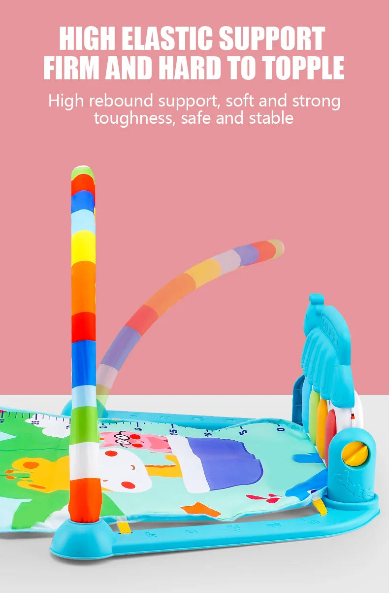 Support de Fitness pour bébé, jeu de musique, jouets d'activité de gymnastique, couverture rampante pour Piano pour nouveau-né, tapis de jeu à pédales, éducation précoce, cadeaux de 0 à 36 mois