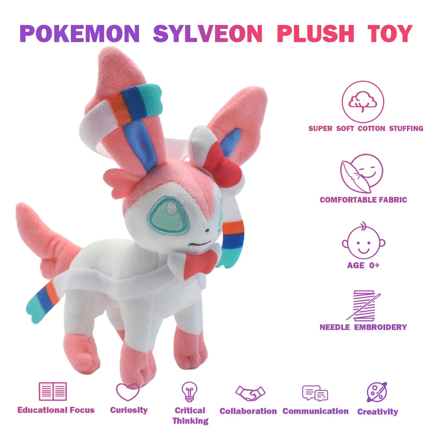 Peluche Évolitions de Évoli – Aquali, Givrali, Nymphali, Mentali et plus