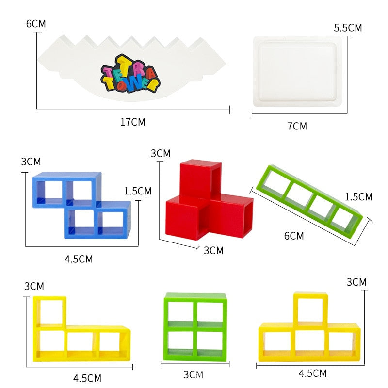 Giocattolo Rompicapo Torre Tetris per Bambini
