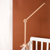 Cloche de lit en bois pour bébé, support courbé, hochets suspendus mobiles, jouets pour nouveau-né, support de boîte à musique, jouet de berceau pour bébé, support de bras, cadeaux