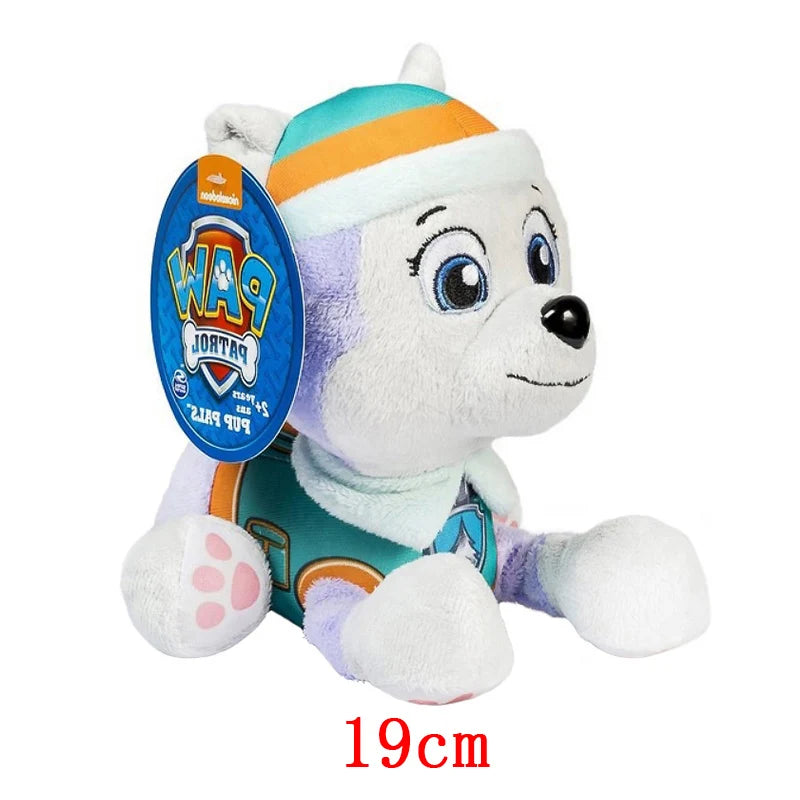 Peluche Pat'Patrouille 19 cm – Chase, Marcus, Stella, Everest et plus