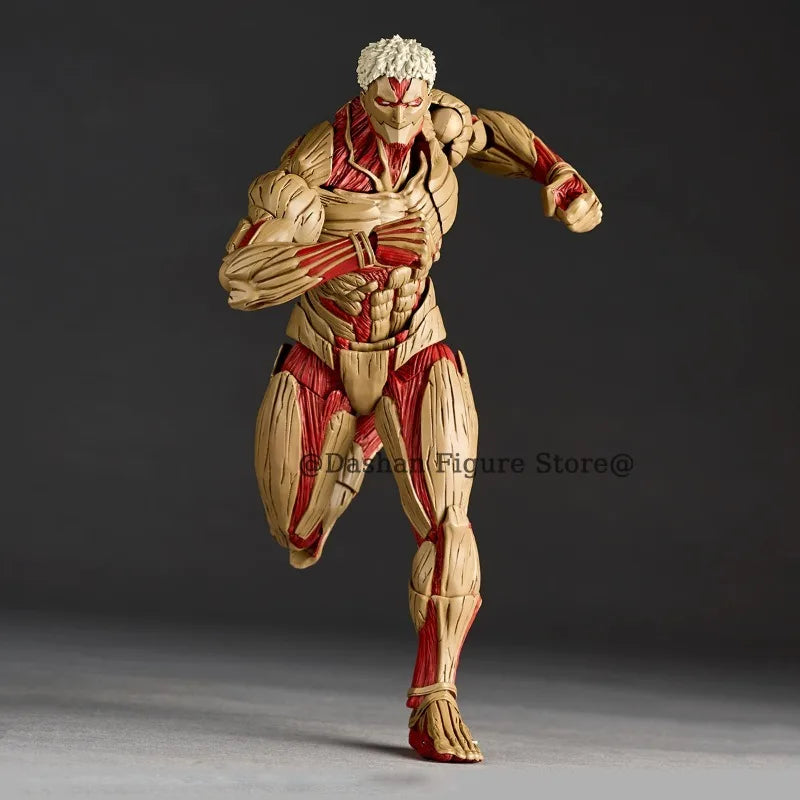 Figurine articulée L'Attaque des Titans Revoltech – Titan Blindé & Titan Originel (16-17 cm)
