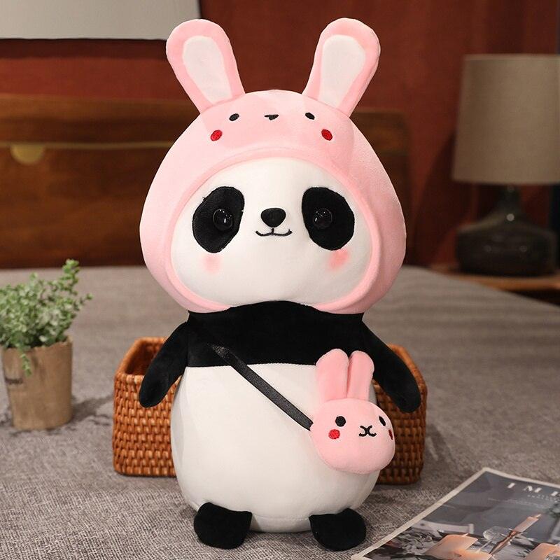 Panda di peluche travestito per neonato