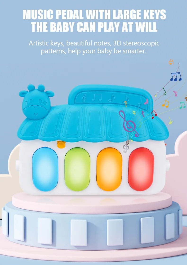 Support de Fitness pour bébé, jeu de musique, jouets d'activité de gymnastique, couverture rampante pour Piano pour nouveau-né, tapis de jeu à pédales, éducation précoce, cadeaux de 0 à 36 mois