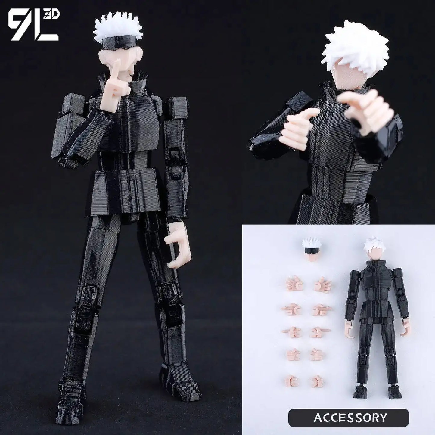 Figurines articulées Jujutsu Kaisen Titan13 (14 cm) – Gojo, Sukuna, Megumi et plus