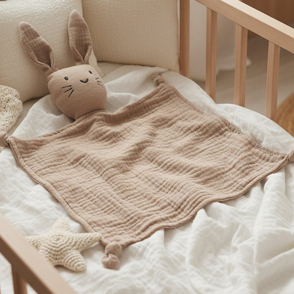 Doudou d'apaisement à motifs d'animaux