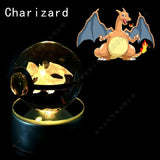 Boule de Cristal Pokémon 3D — Veilleuse LED Pokéball Lumineuse