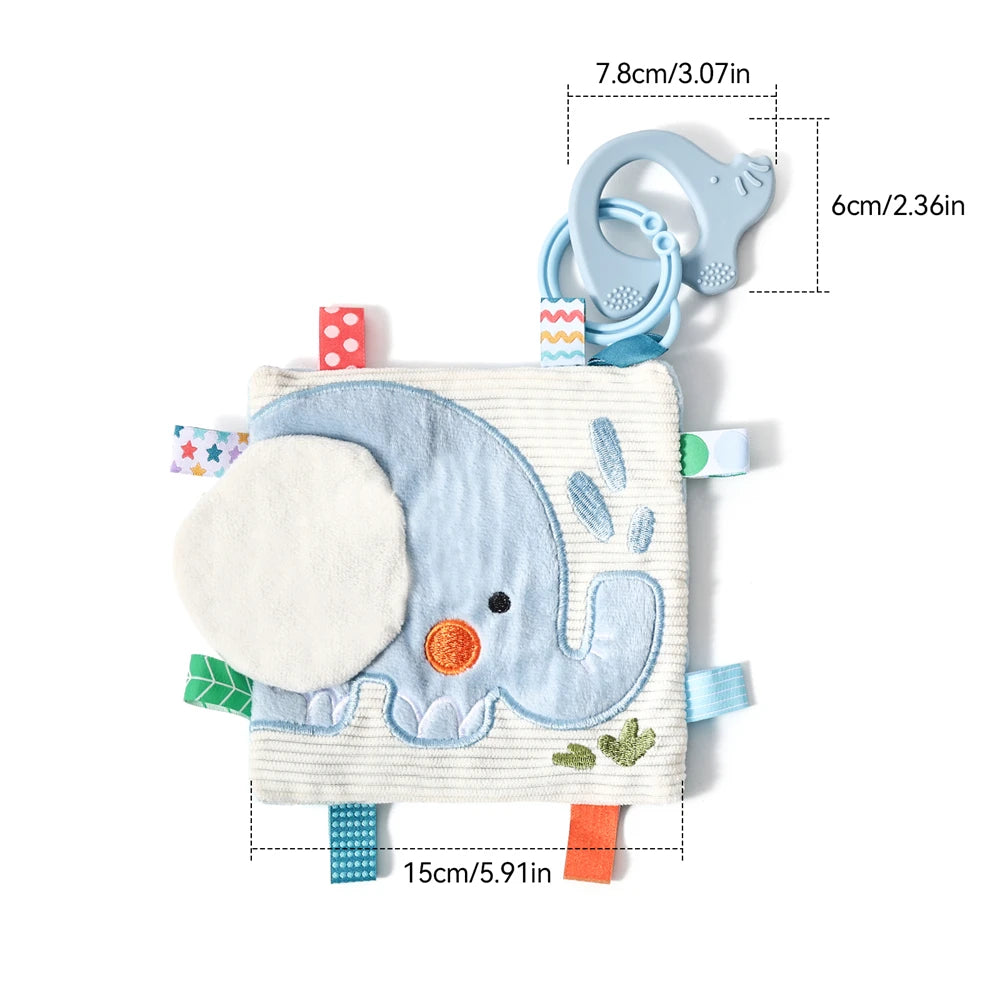 Jouet sensoriel doux pour bébé : livre en tissu, boîte à mouchoirs, couverture de sécurité, cube en peluche, sons froissés, miroir, développement de la motricité fine – 9 styles de jouets