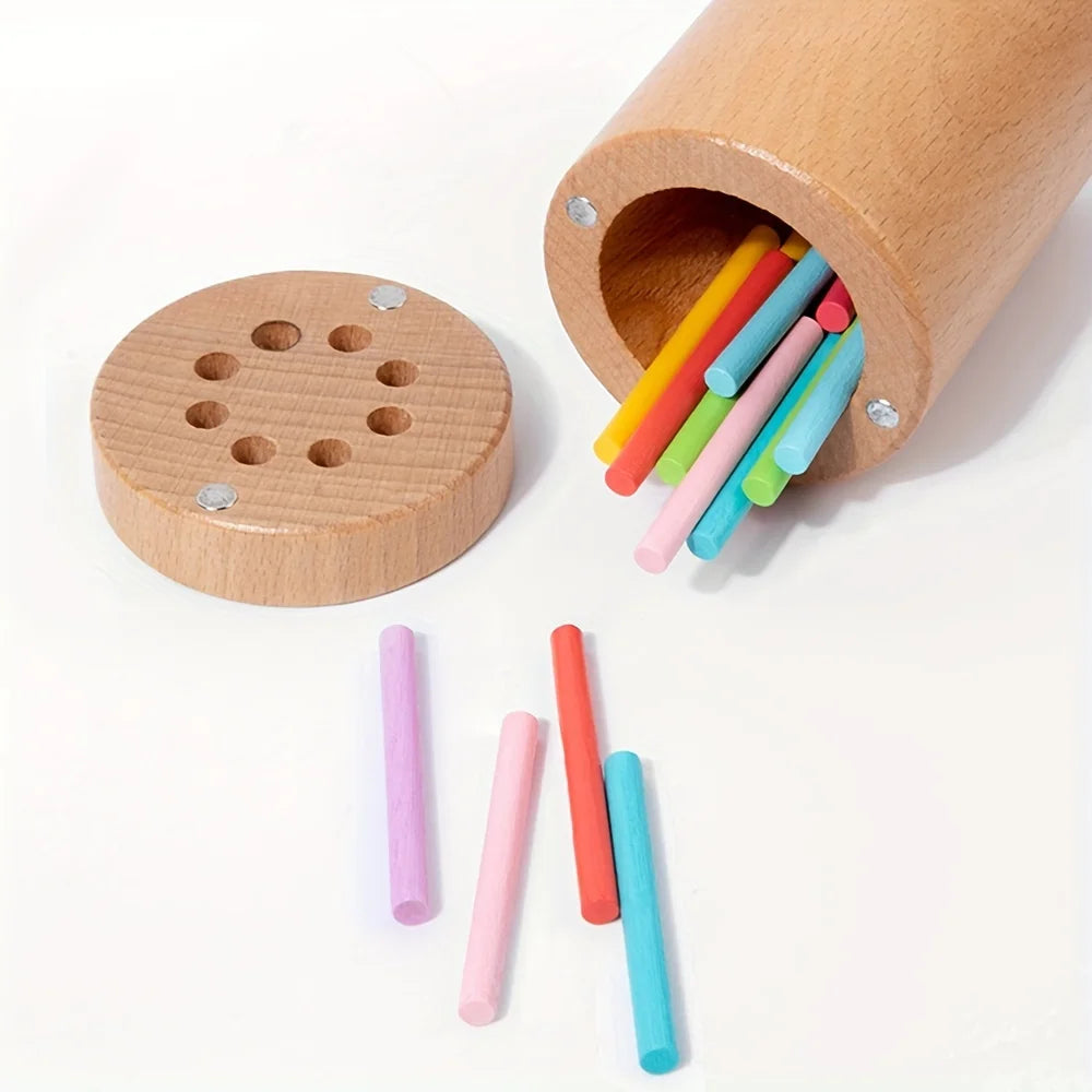 Jouet de tri Montessori en bois – association et motricité