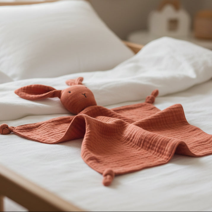 Doudou d'apaisement à motifs d'animaux