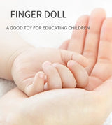 Histoire de la maternelle aides pédagogiques enfants éducation poupées animaux en peluche enfants jouets bébé marionnettes à doigt poupée bébé marionnette à main jouets