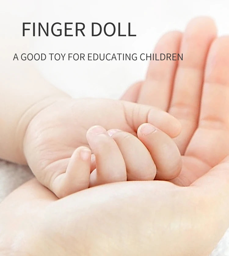Histoire de la maternelle aides pédagogiques enfants éducation poupées animaux en peluche enfants jouets bébé marionnettes à doigt poupée bébé marionnette à main jouets