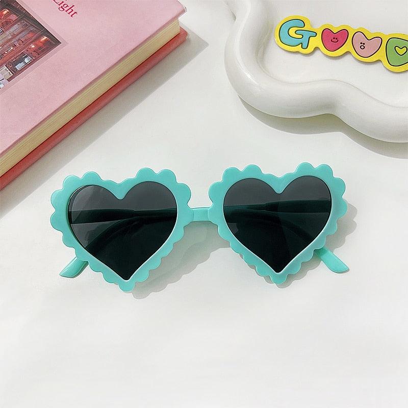 Lunettes de soleil en coeur pour enfant