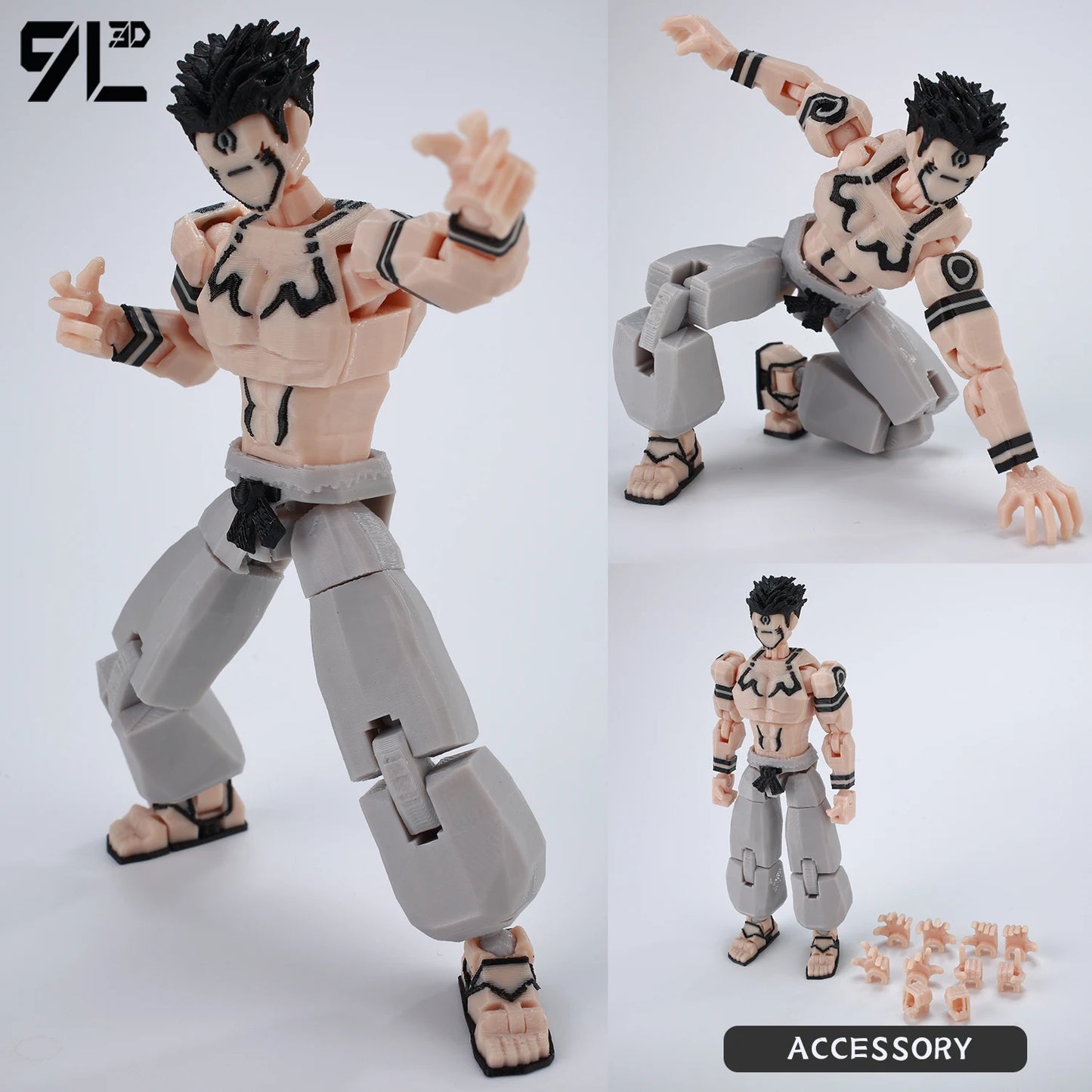 Figurines articulées Jujutsu Kaisen Titan13 (14 cm) – Gojo, Sukuna, Megumi et plus