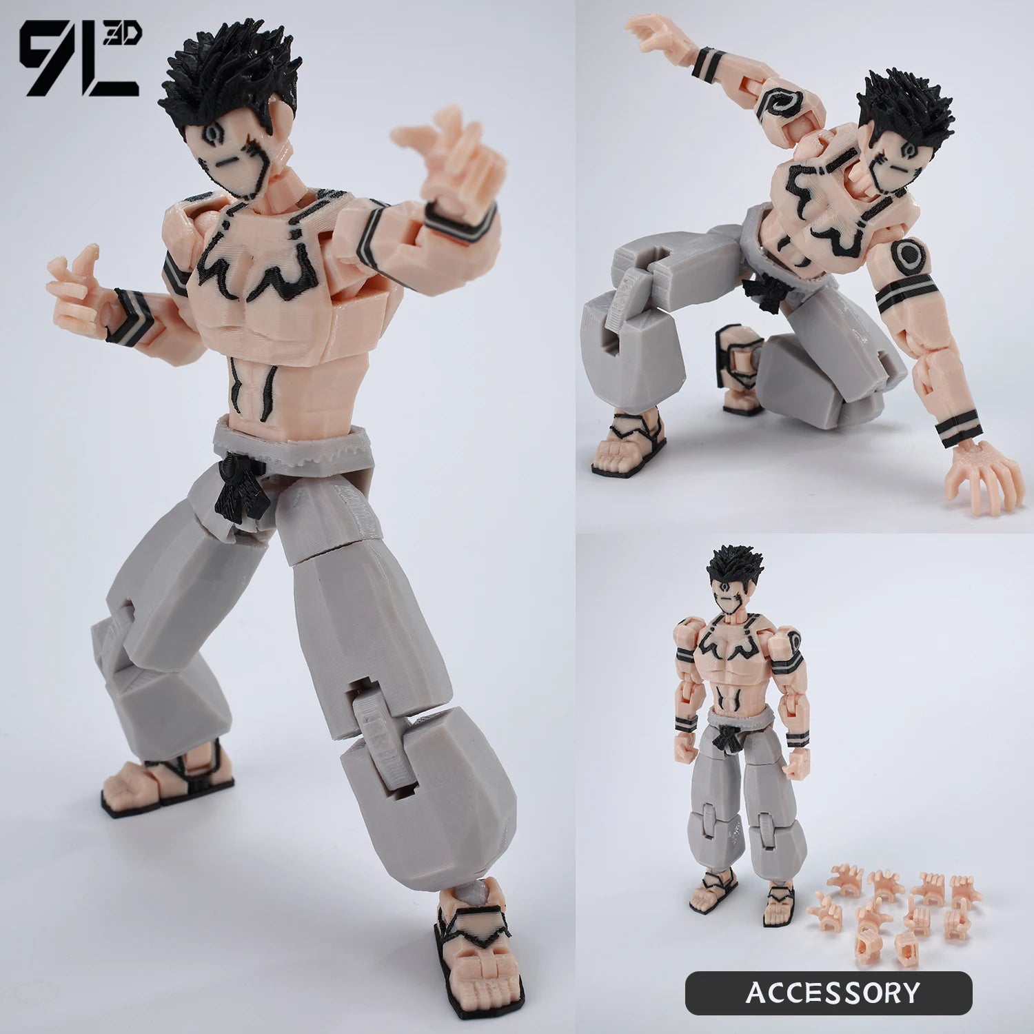 Figurines articulées Jujutsu Kaisen Titan13 (14 cm) – Gojo, Sukuna, Megumi et plus
