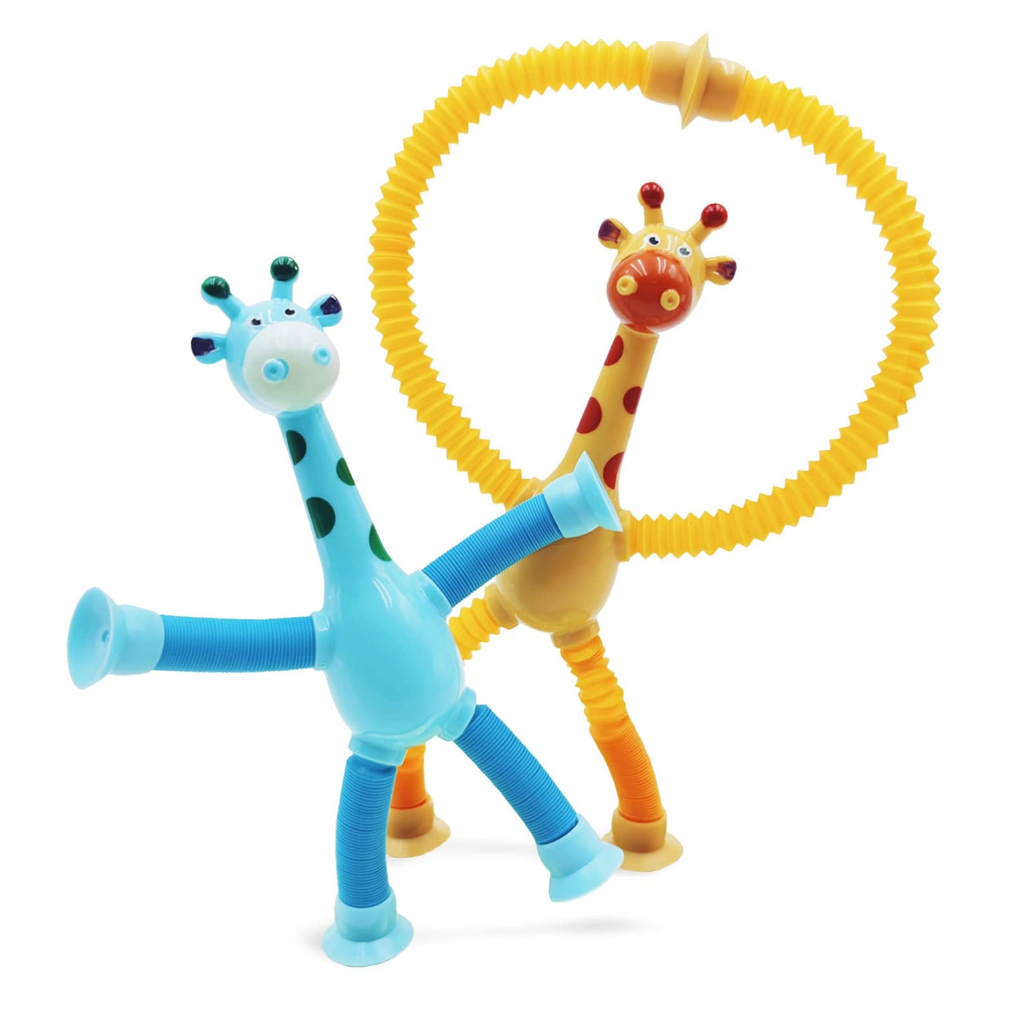 Confezione da 4 giraffe telescopiche a ventosa