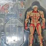 Figurine articulée L'Attaque des Titans Revoltech – Titan Blindé & Titan Originel (16-17 cm)
