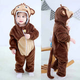 Pyjama de dessin animé dinosaure pour bébé, grenouillères pour tout-petits, olympiques de batterie de nuit, vêtements de nuit, vêtements de nuit, garçons, filles, 0 à 4 ans, hiver