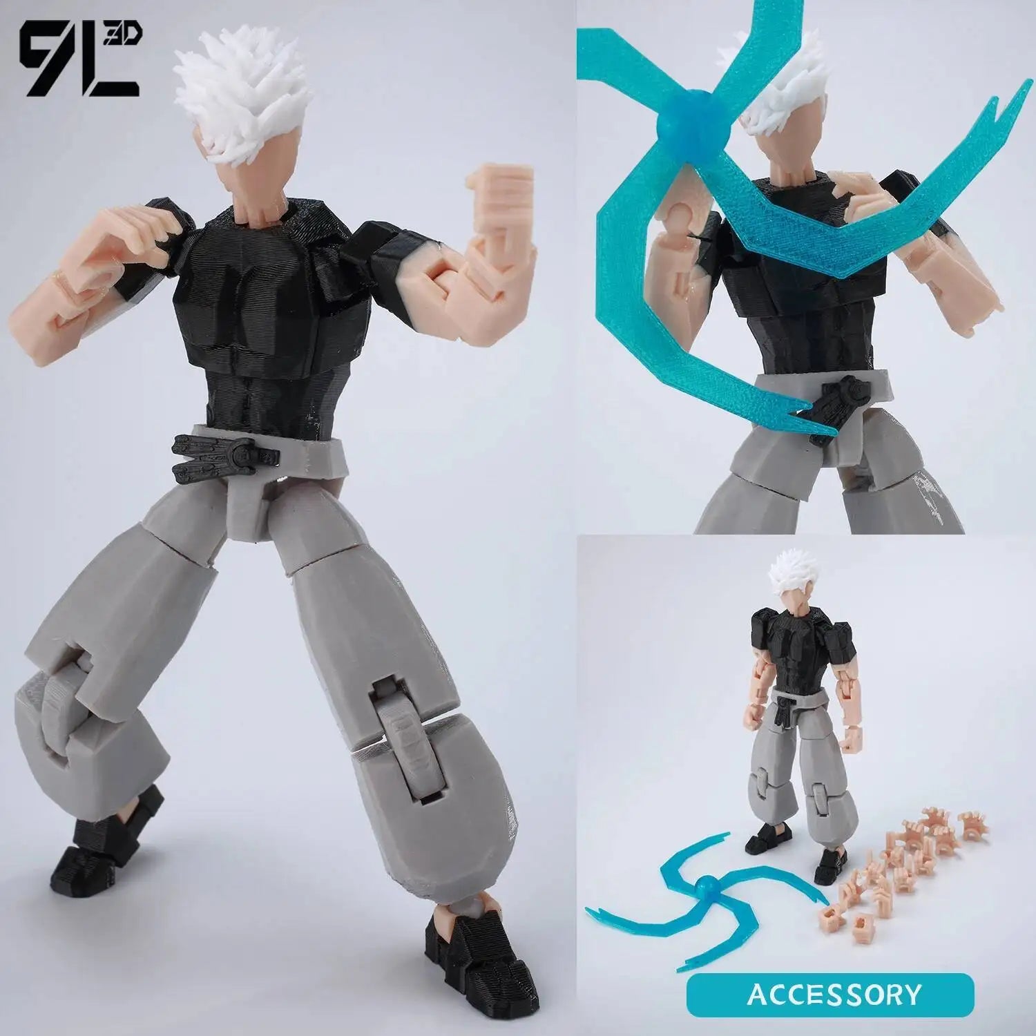 Figurines articulées Jujutsu Kaisen Titan13 (14 cm) – Gojo, Sukuna, Megumi et plus