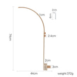 Cloche de lit en bois pour bébé, support courbé, hochets suspendus mobiles, jouets pour nouveau-né, support de boîte à musique, jouet de berceau pour bébé, support de bras, cadeaux