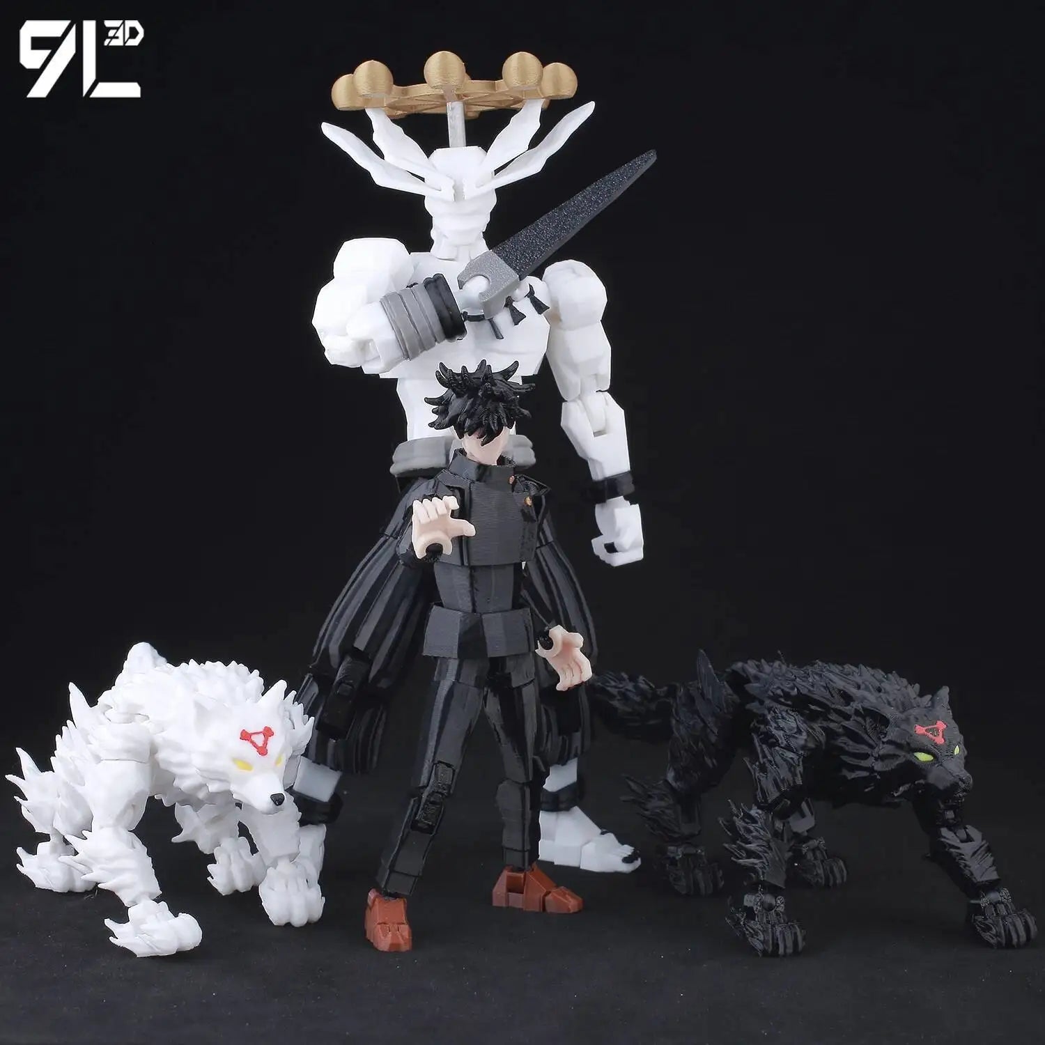Figurines articulées Jujutsu Kaisen Titan13 (14 cm) – Gojo, Sukuna, Megumi et plus