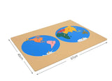 Carte du Monde Montessori