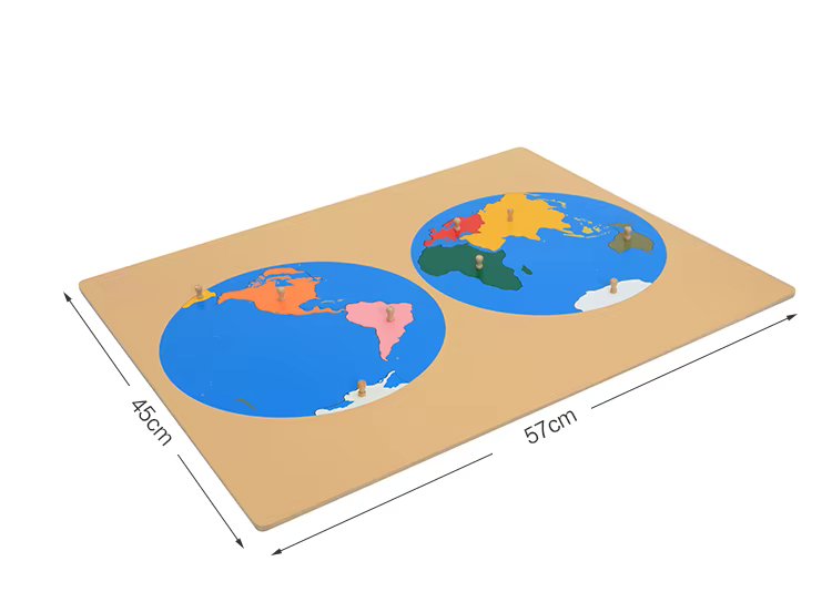 Carte du Monde Montessori