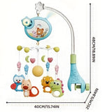 360 °   Musical bébé berceau Mobile rotatif veilleuse lit cloche jouet quatre vitesses timage suspendu infantile nouveau-né hochet chevet cadeau