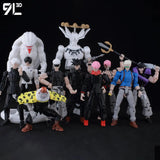 Figurines articulées Jujutsu Kaisen Titan13 (14 cm) – Gojo, Sukuna, Megumi et plus