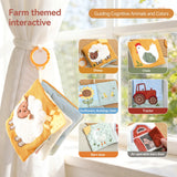 Jouet sensoriel doux pour bébé : livre en tissu, boîte à mouchoirs, couverture de sécurité, cube en peluche, sons froissés, miroir, développement de la motricité fine – 9 styles de jouets