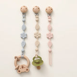 Attache Tétine Silicone - Fleur