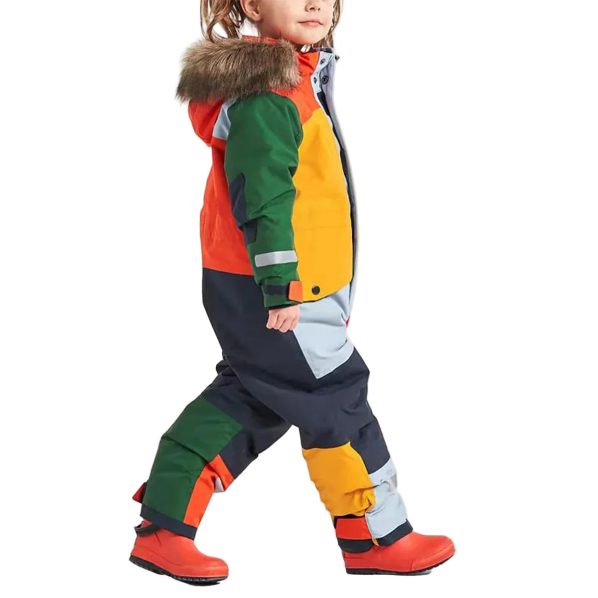 Combinaison de Ski Enfant avec Capuche Fourrure - Snowboo