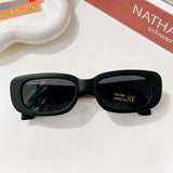 Frosted Vintage Rectangular Sunglasses for Kids