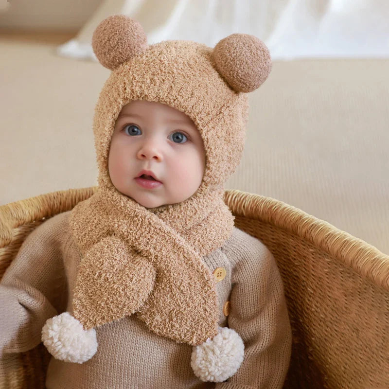 Bonnet Bébé avec Écharpe