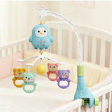 360 °   Musical bébé berceau Mobile rotatif veilleuse lit cloche jouet quatre vitesses timage suspendu infantile nouveau-né hochet chevet cadeau