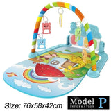 Support de Fitness pour bébé, jeu de musique, jouets d'activité de gymnastique, couverture rampante pour Piano pour nouveau-né, tapis de jeu à pédales, éducation précoce, cadeaux de 0 à 36 mois