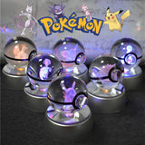 Boule de Cristal Pokémon 3D — Veilleuse LED Pokéball Lumineuse