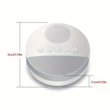White noise machine for babies, USB rechargeable, timed shut-off, baby sound machine, night light, timer, noise player