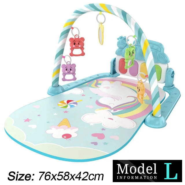 Support de Fitness pour bébé, jeu de musique, jouets d'activité de gymnastique, couverture rampante pour Piano pour nouveau-né, tapis de jeu à pédales, éducation précoce, cadeaux de 0 à 36 mois