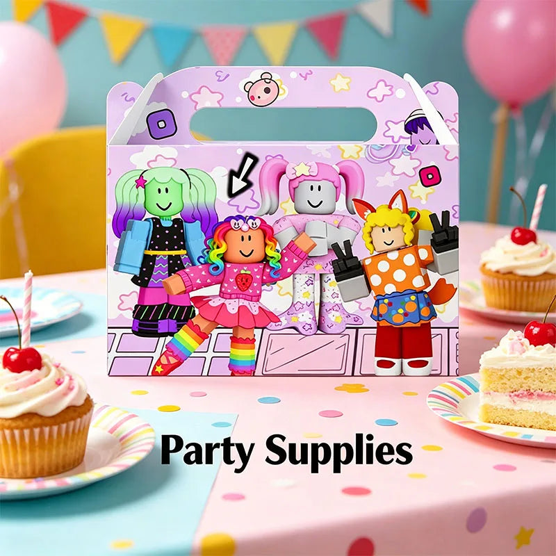 Coffret de boîtes cadeaux Roblox – sacs et boîtes personnages
