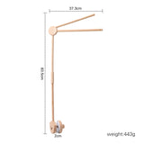 Mobile musical pour lit de bébé en bois, hochets en feutre doux, animaux de dessin animé, boîte à musique pour nouveau-né, jouet suspendu, support de lit, cadeaux pour bébé