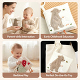 Jouet sensoriel doux pour bébé : livre en tissu, boîte à mouchoirs, couverture de sécurité, cube en peluche, sons froissés, miroir, développement de la motricité fine – 9 styles de jouets