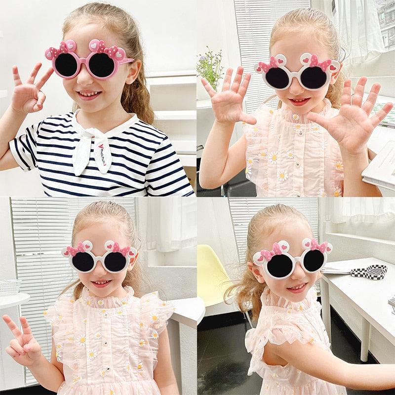 Lunettes de soleil pour enfants avec oreilles de dessin animé