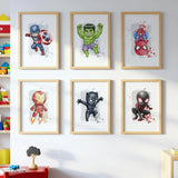 Affiche Spider-Man aquarelle – déco murale héros Marvel