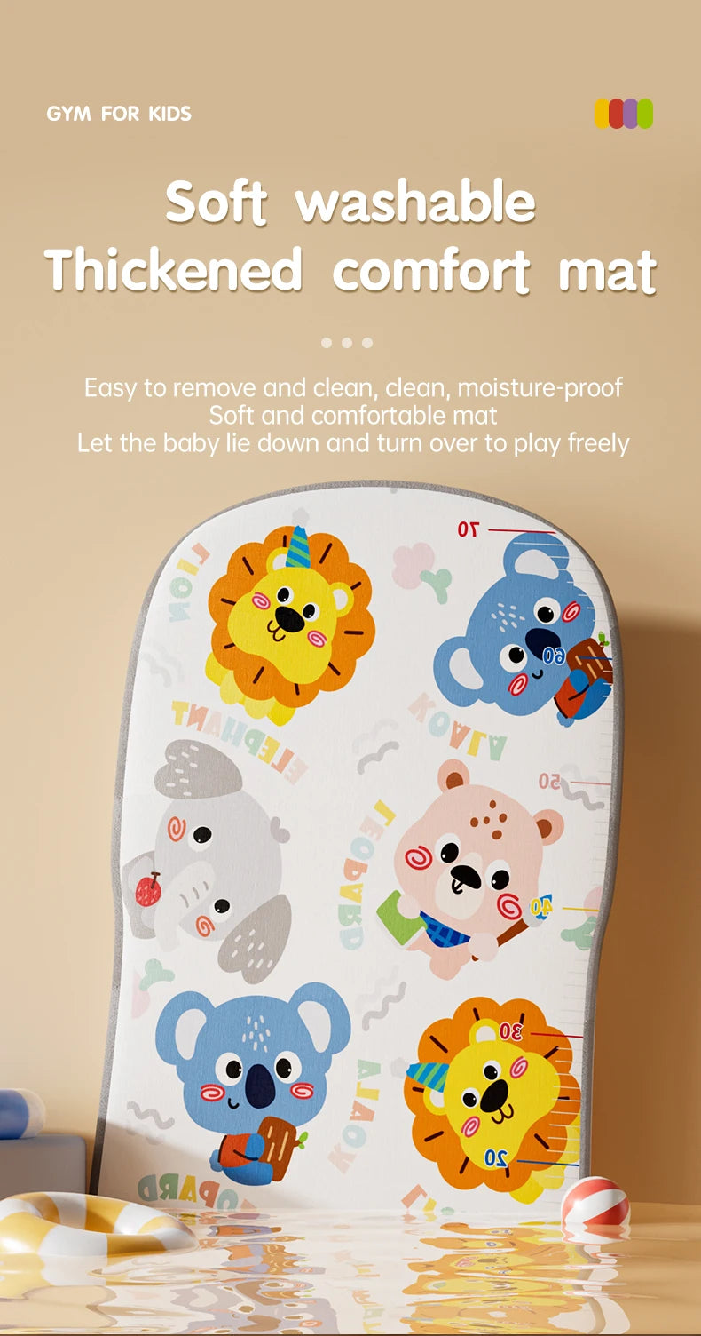 Tapis d'éveil musical et lumineux pour bébé, avec 5 jouets sensoriels détachables, tapis piano à pédales, tapis de jeu pour le temps sur le ventre, montage facile