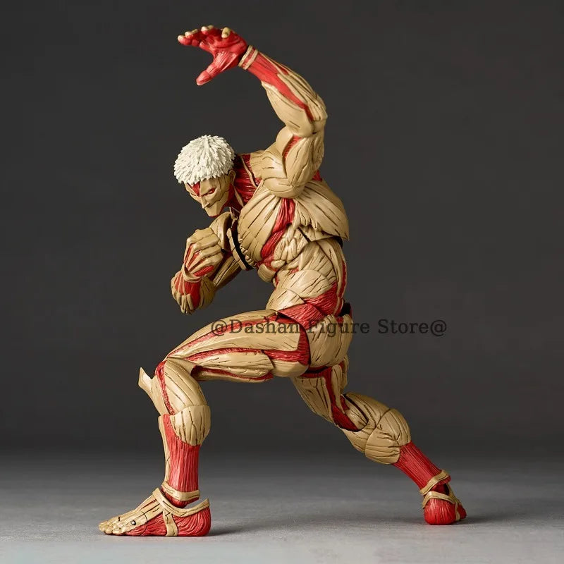 Figurine articulée L'Attaque des Titans Revoltech – Titan Blindé & Titan Originel (16-17 cm)