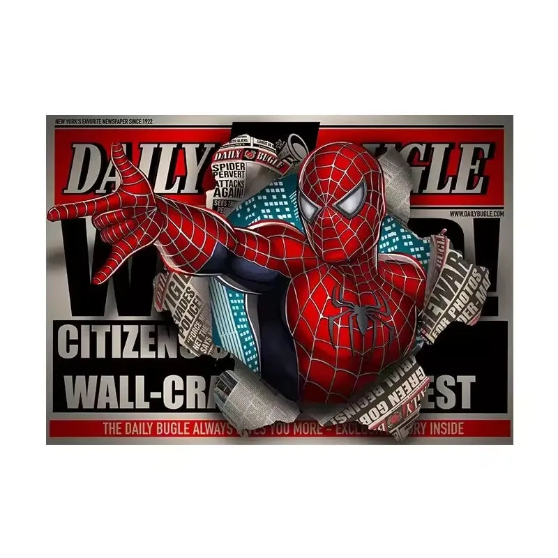 Affiche Spider-Man sur toile – déco murale Marvel