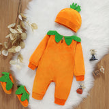Baby Pumpkin Halloween Costume Set